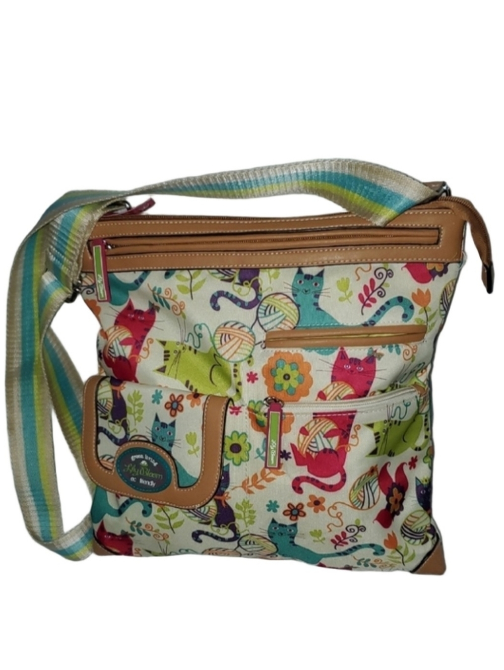 Lily Bloom Cat Print Crossbody Bag